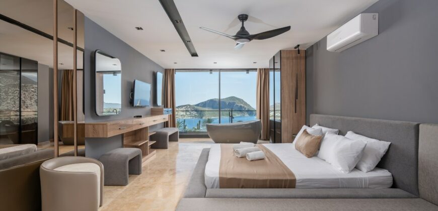 Luxury Six Bedroom Villa With Spectacular View in Kalkan