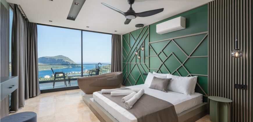 Luxury Six Bedroom Villa With Spectacular View in Kalkan